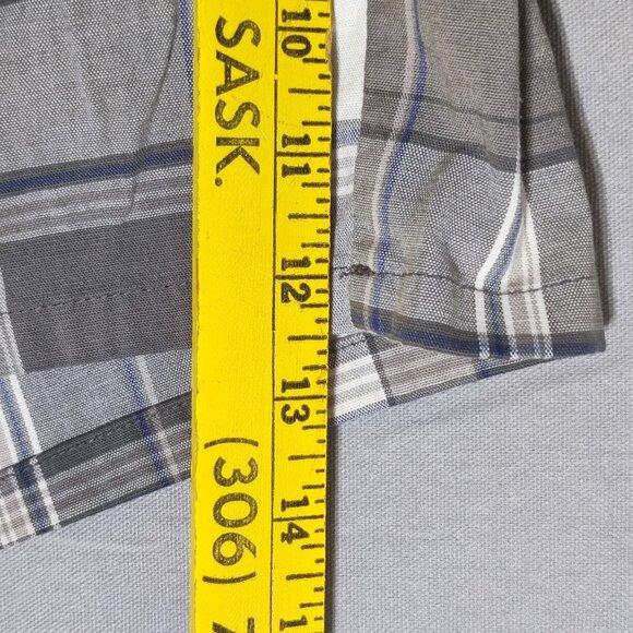 Dickies flat front lightweight shorts men's size 32 grey white chequered - Picture 13 of 13